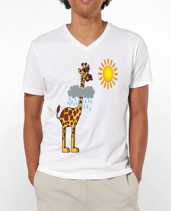 T-shirt homme Du soleil pour la girafe par LAGUENY