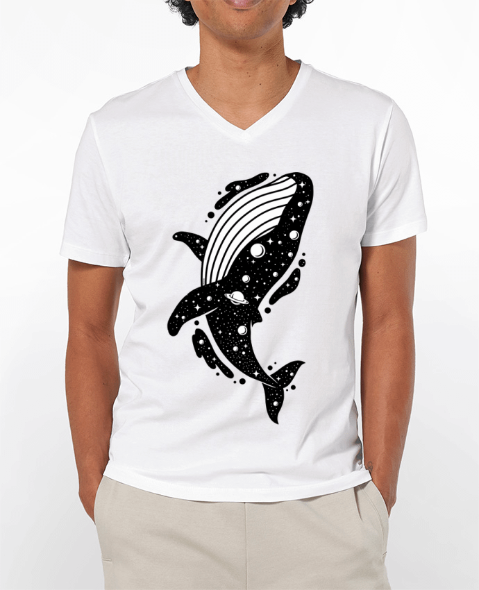 T-shirt homme Baleine cosmique par LM2Kone
