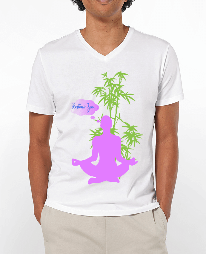 T-shirt homme Restons Zen par Iluminada