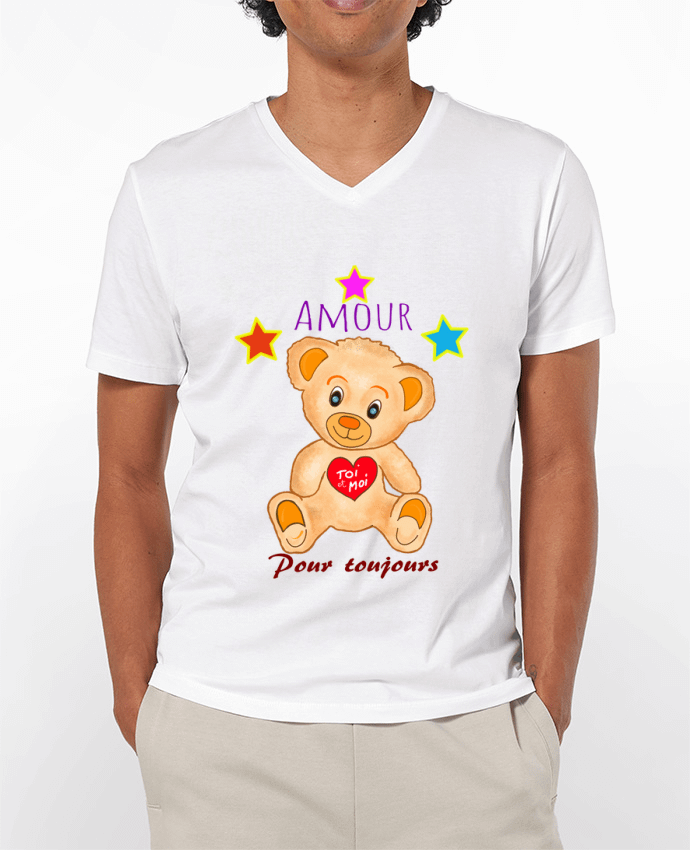 T-shirt homme Petit ourson doudou par Bief Designs.