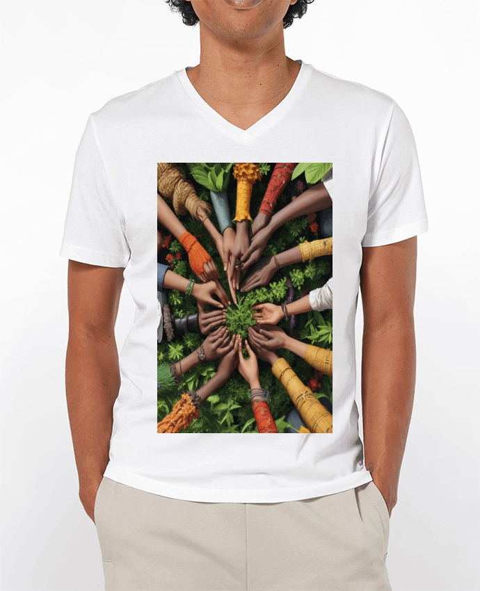 T-shirt homme Main dans la Main : L'Union en Action par Joar