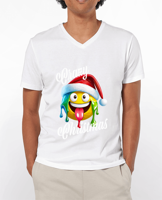 T-shirt homme Emoji Fondant. Crazy Christmas par Featheart