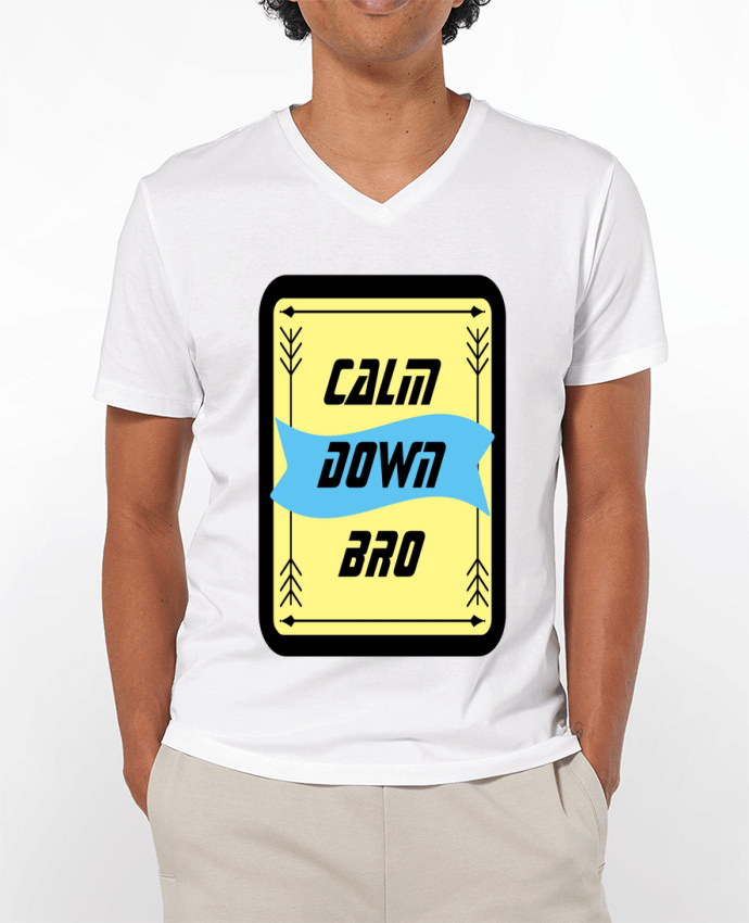 T-shirt homme Calm Down Bro Design par CalmDownBro78