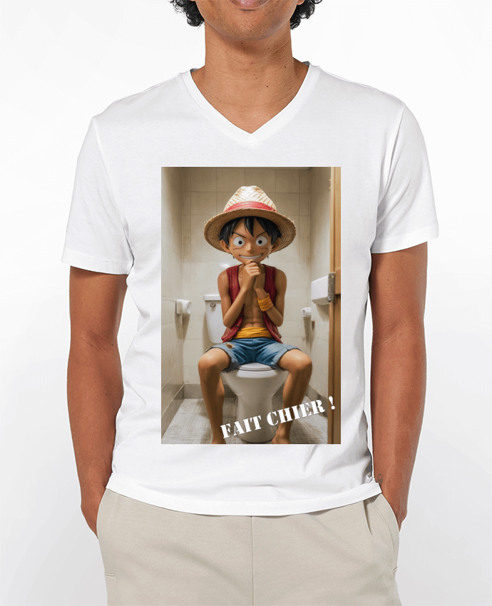 T-shirt homme Luffy de One Piece par TiA