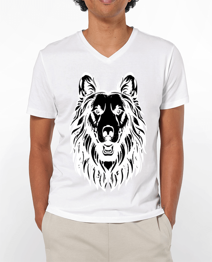T-shirt homme King's Crown Canines Black and white par VSGA