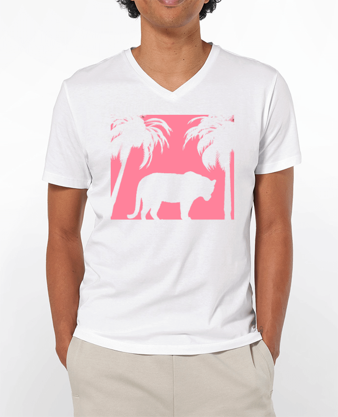 T-shirt homme Jungle rose par Les Caprices de Filles