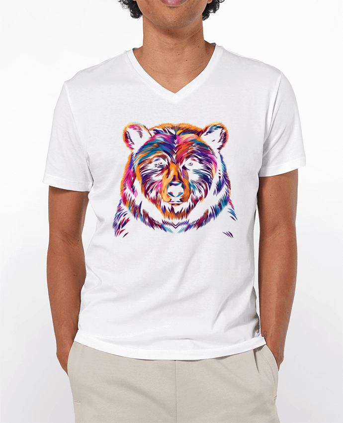 T-shirt homme Illustration d'Ours stylisé par KronoArt