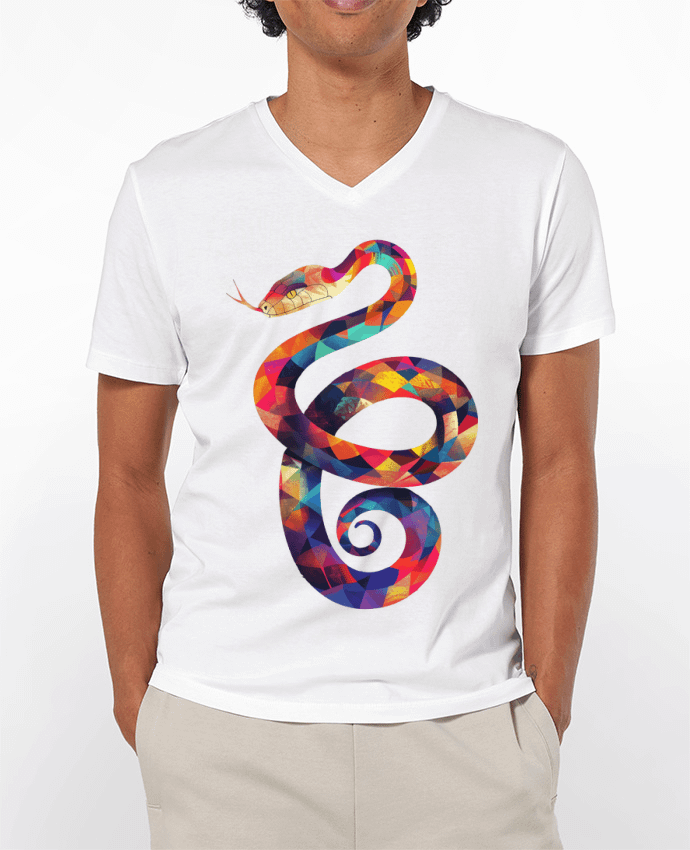 T-shirt homme Illustration de Serpent stylisé par KronoArt