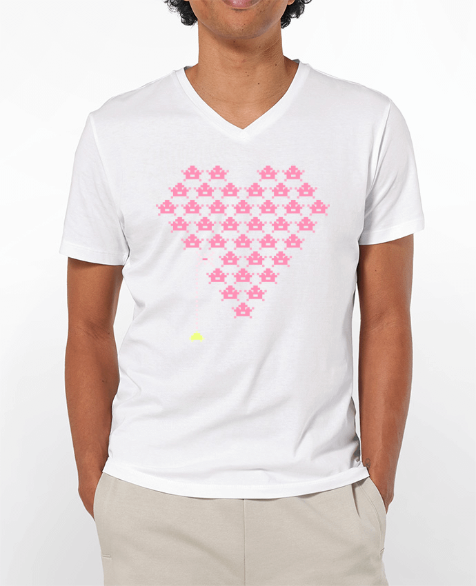 T-shirt homme Pixel Cœur par KronoArt