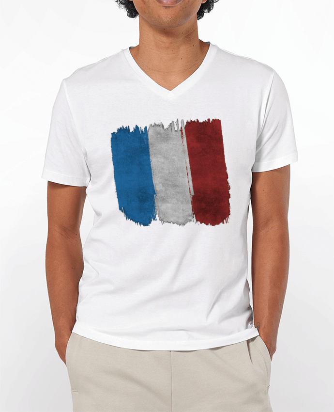 T-shirt homme Drapeau Français par KronoArt