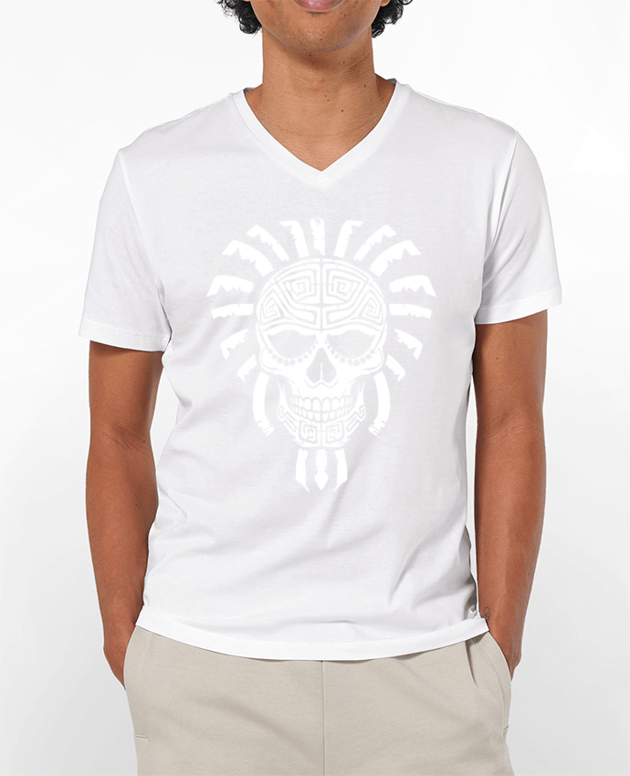 T-shirt homme Tête de mort maya par KronoArt