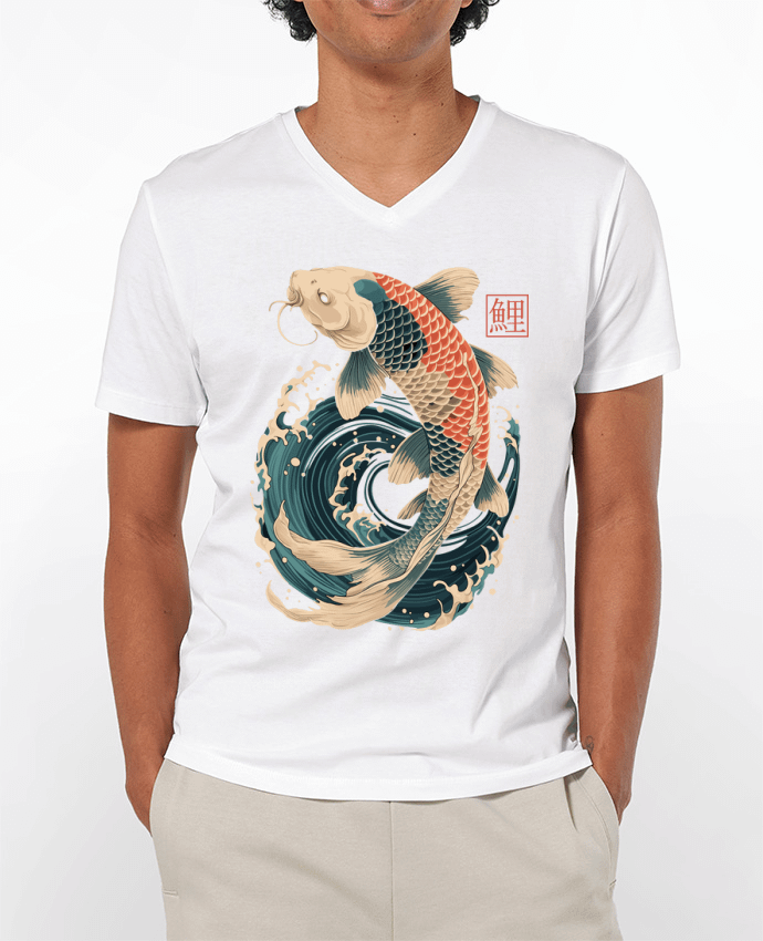 T-shirt homme Carpe Koi par KronoArt
