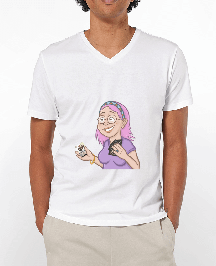 T-shirt homme Sandy avec une carte par Gerome En Live