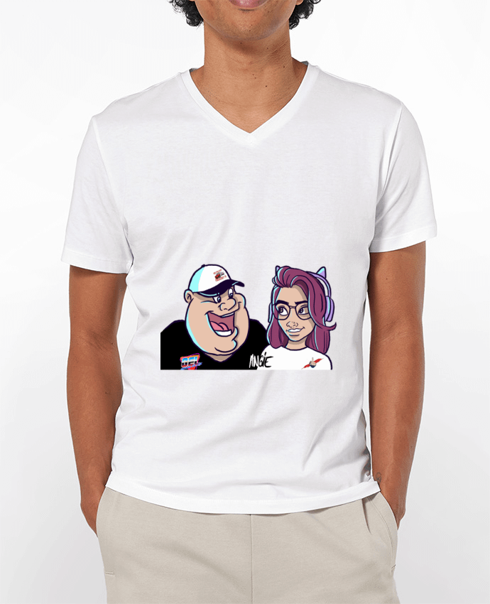 T-shirt homme Les bouilles en duo par Gerome En Live