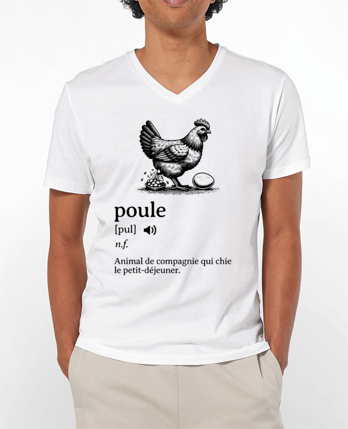 T-shirt homme Poule Définition par Mona Designs