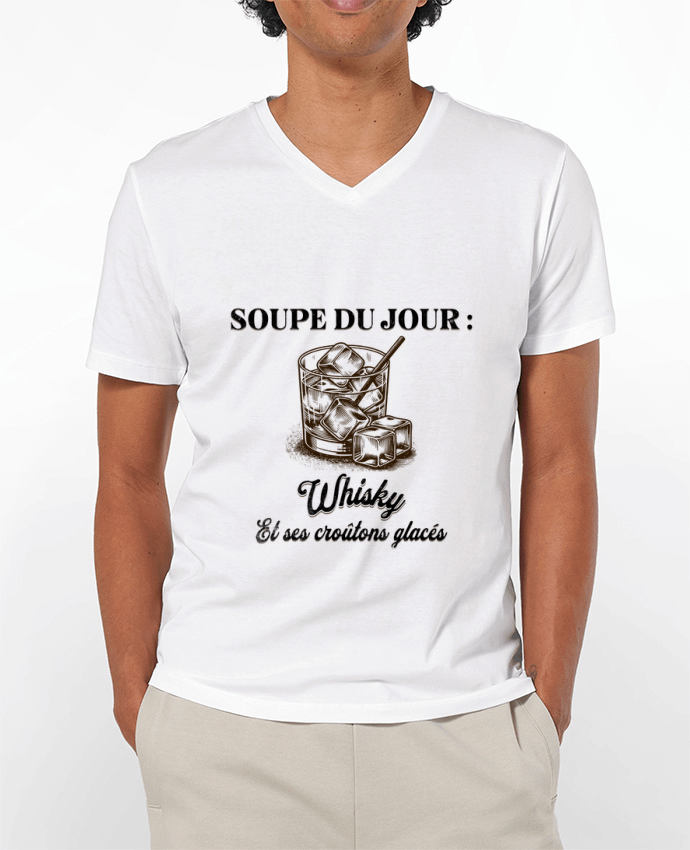 T-shirt homme Soupe du jour : Whisky par Mona Designs