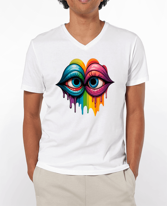 T-shirt homme LOOK AT ME par 33designerarte
