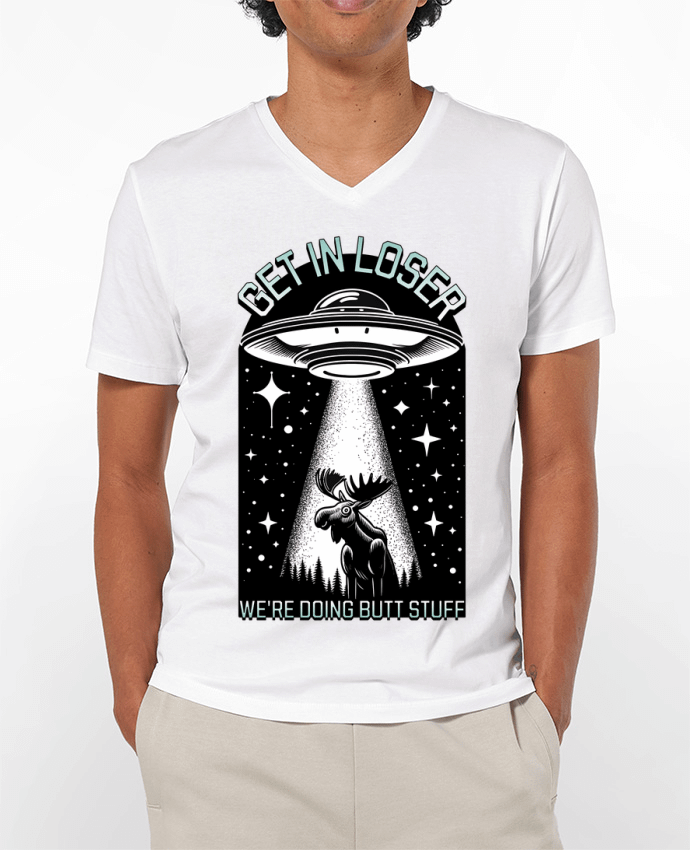 T-shirt homme Get in loser par Mona Designs