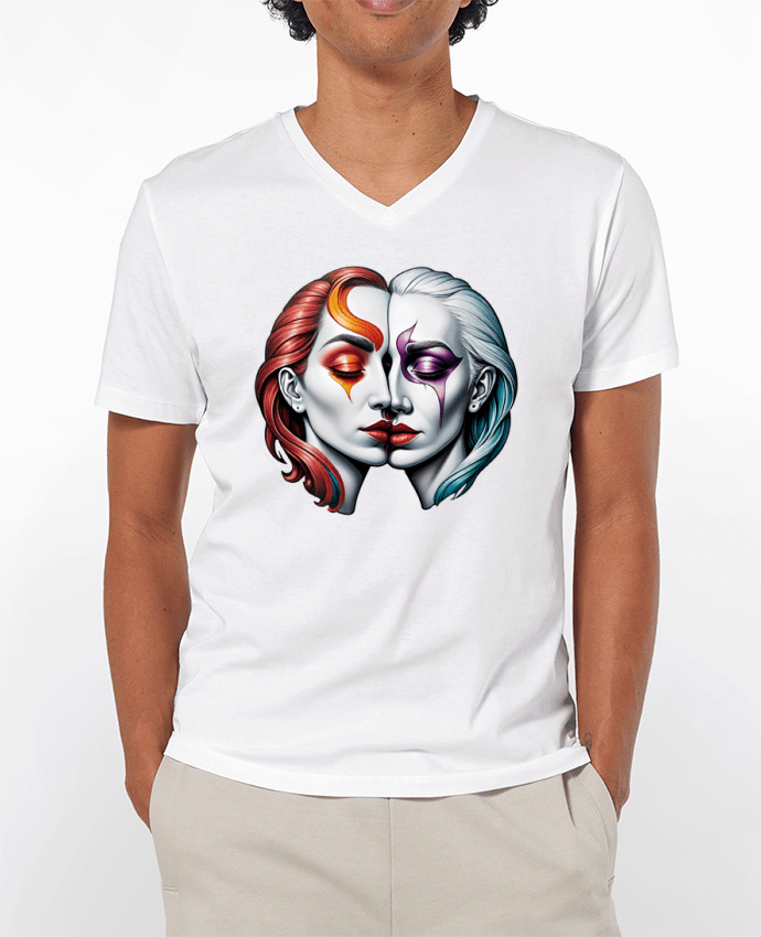 T-shirt homme Pareja con Amor par 33designerarte
