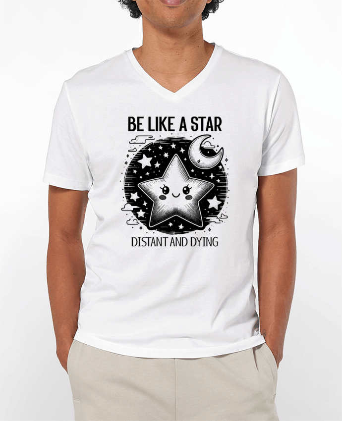 T-shirt homme Be like a star par Mona Designs