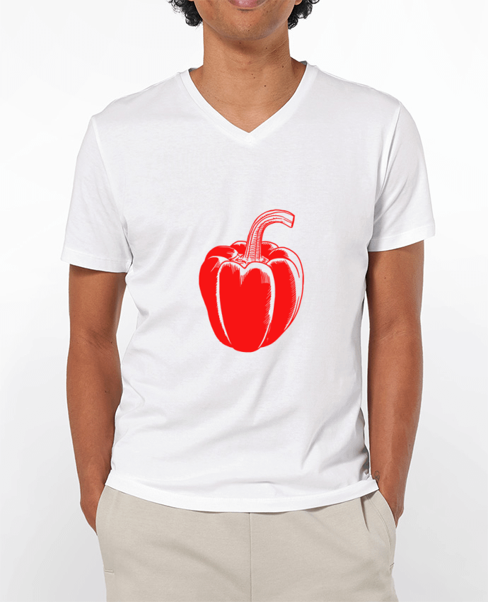 T-shirt homme Poivron Rouge par TOMI AX
