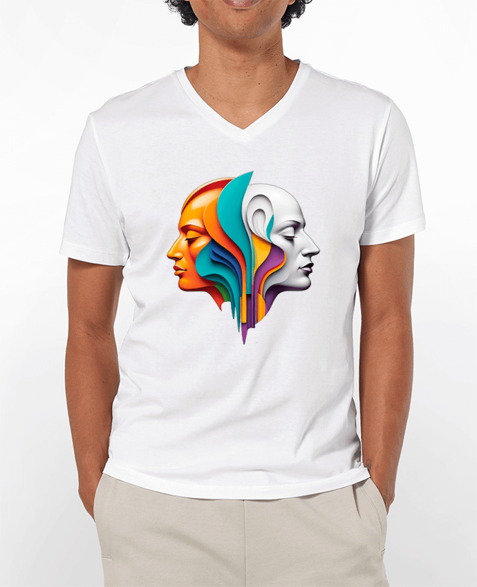 T-shirt homme DOUBLE SIDED COLOR par 33designerarte