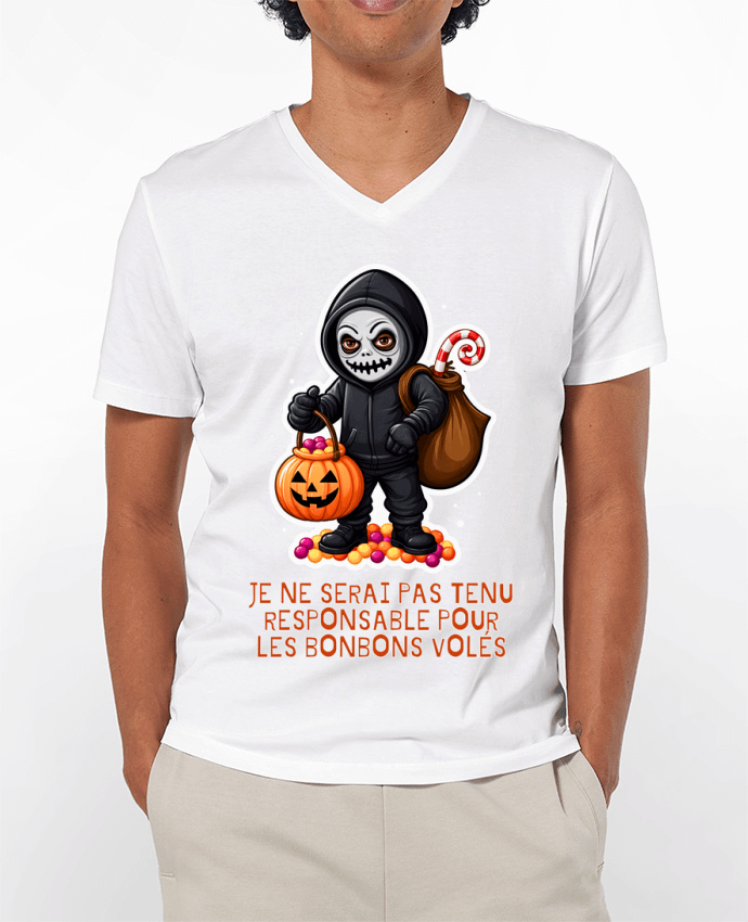 T-shirt homme Je Ne Serai Pas Tenu Responsable Pour Les Bonbons Volés par Phocea Editions