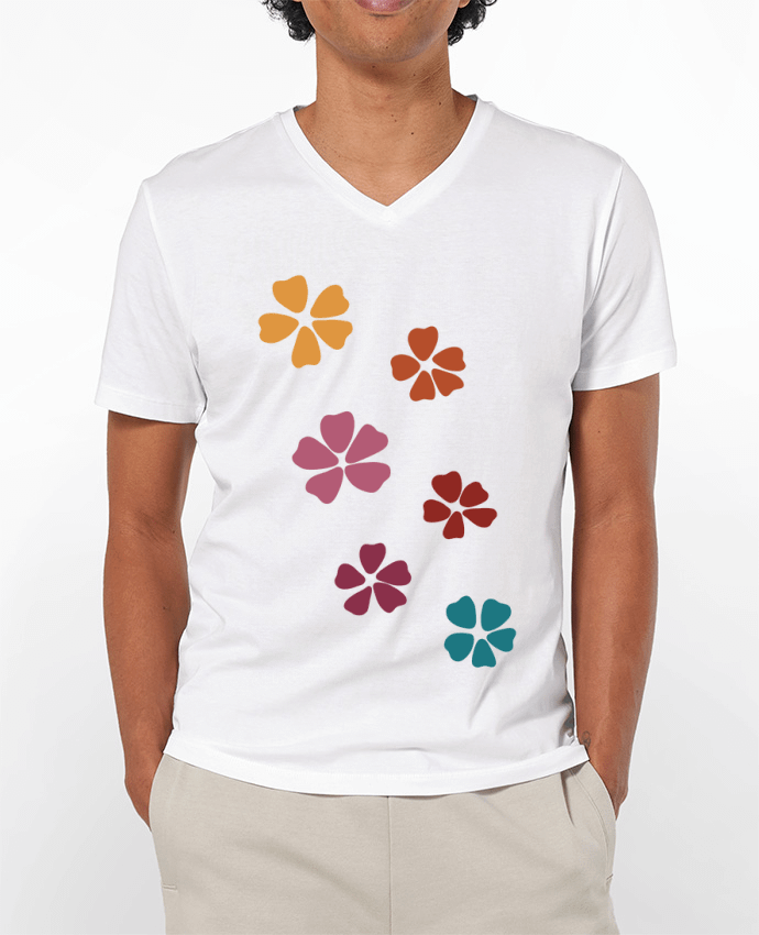 T-shirt homme Fleurs fond transparent par Clemence_Bellay