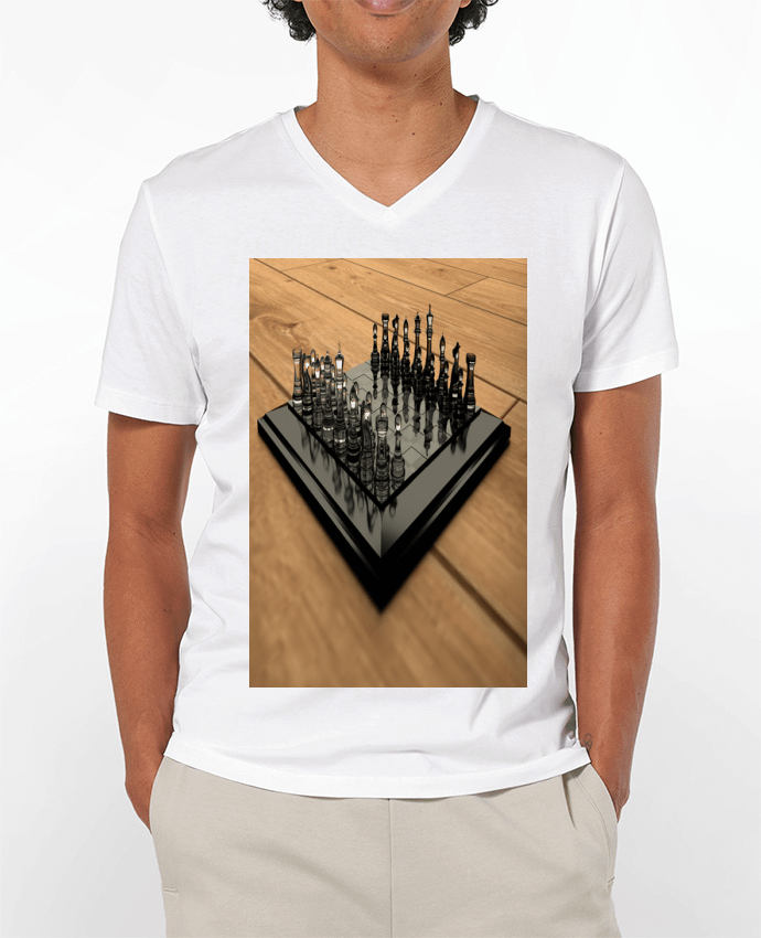 T-shirt homme Jeu d' échec par White Tiger 60