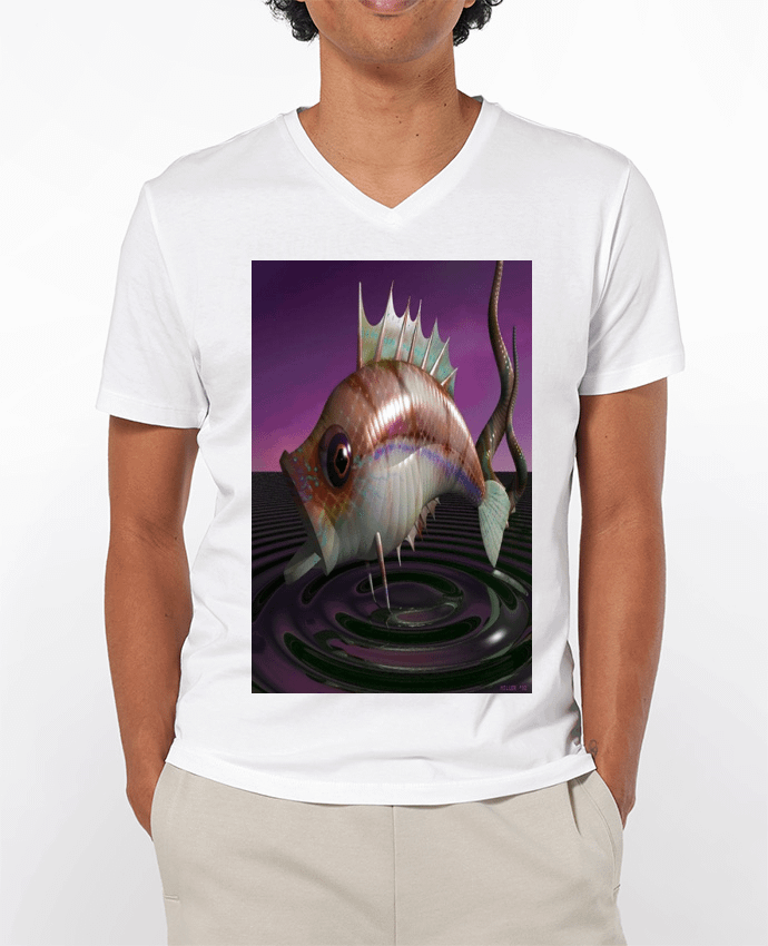 T-shirt homme Image de Synthèse poisson par White Tiger 60