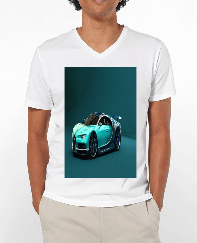 T-shirt homme Image de synthèse de voiture par White Tiger 60