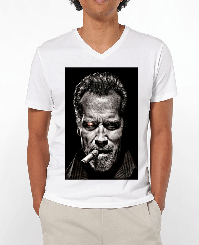 T-shirt homme Caricature d' Arnold Schwarzenegger par White Tiger 60