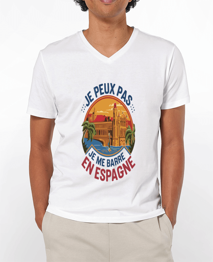 T-shirt homme je peux pas je me barre en Espagne par bwilfy