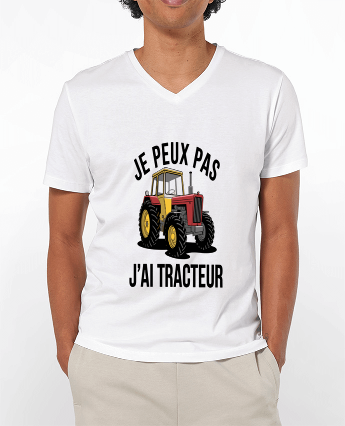 T-shirt homme je peux pas j'ai tracteur par bwilfy