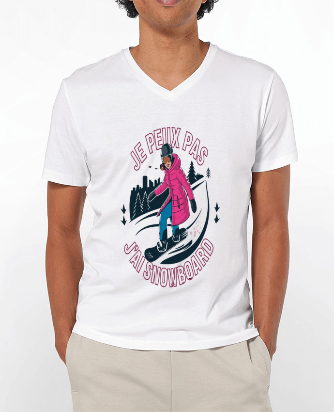T-shirt homme je peux pas j'ai snowboard par bwilfy