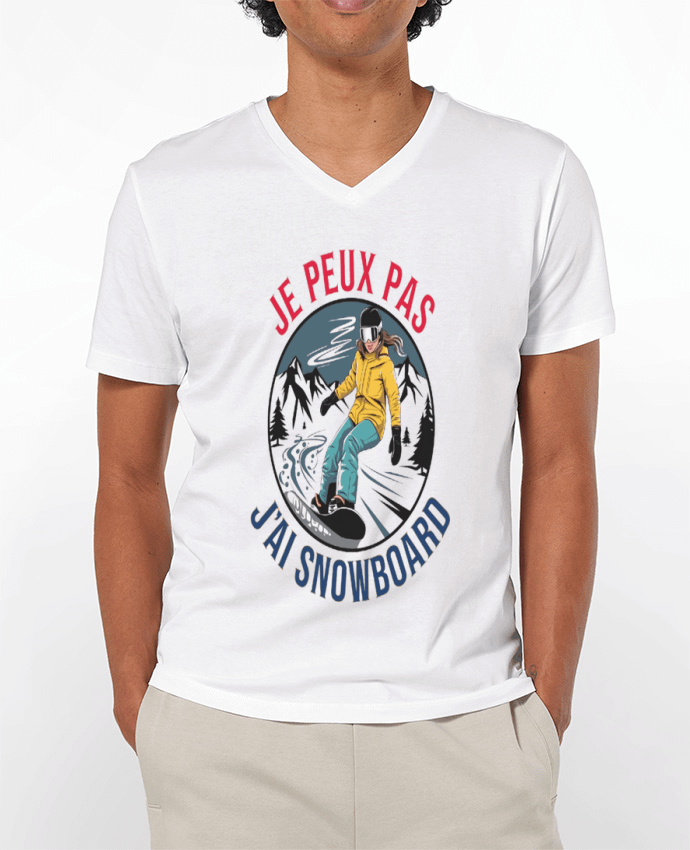 T-shirt homme je peux pas jai snowboard par bwilfy