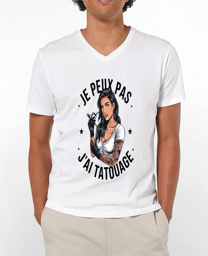 T-shirt homme je peux pas j'ai tatouage par bwilfy