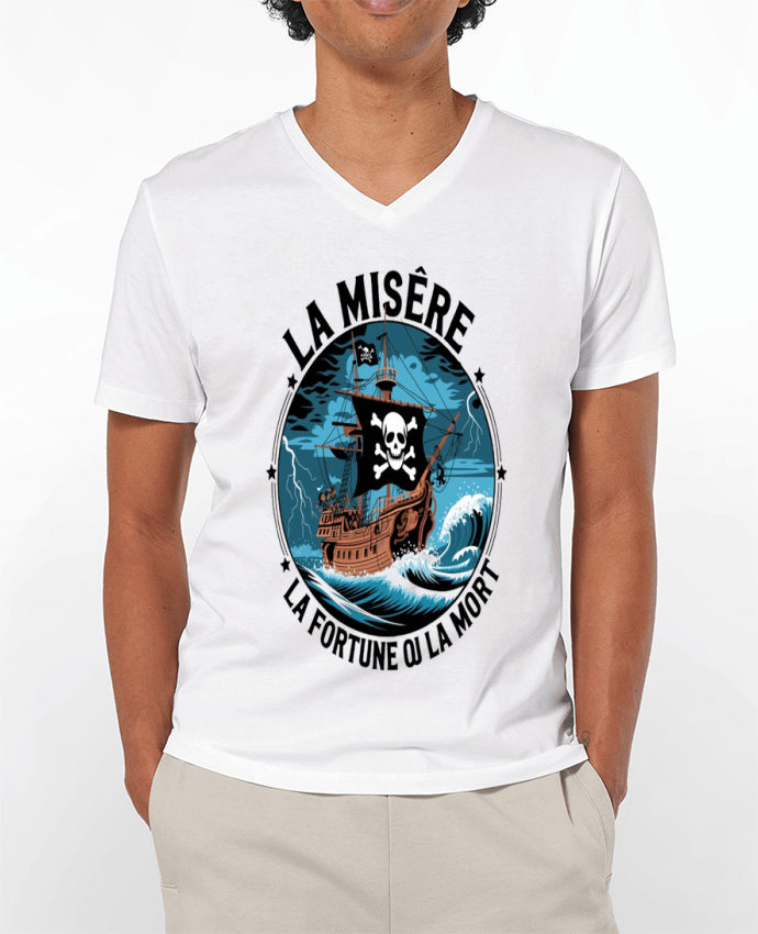T-shirt homme la misère la fortune ou la mort par bwilfy