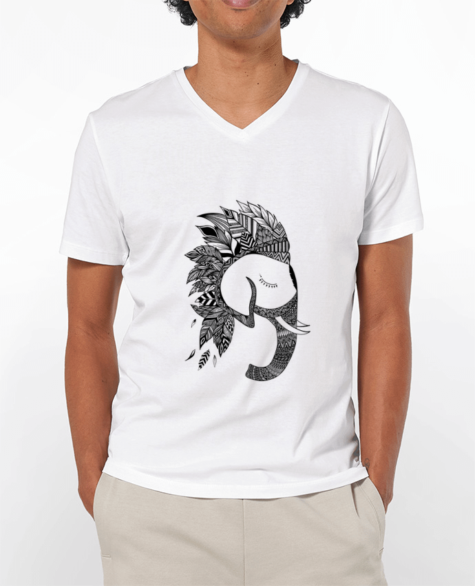 T-shirt homme Éléphant Bohème par Mag’Art