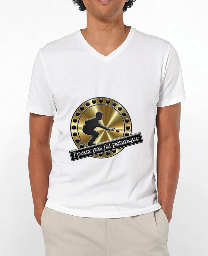 T-shirt homme j'peux pas j'ai pétanque par logo graph