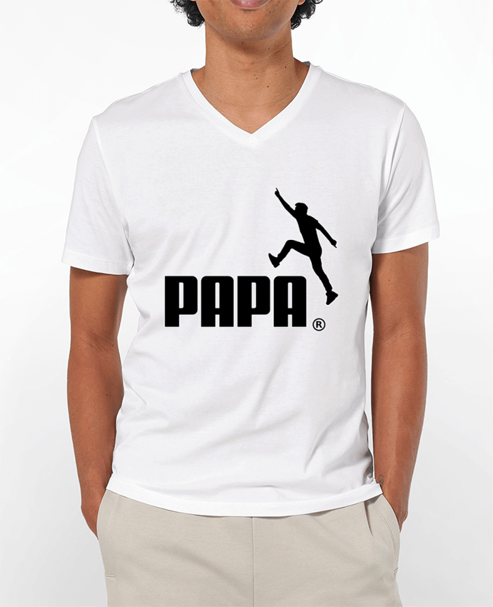 T-shirt homme Papa noir par JYR Studios