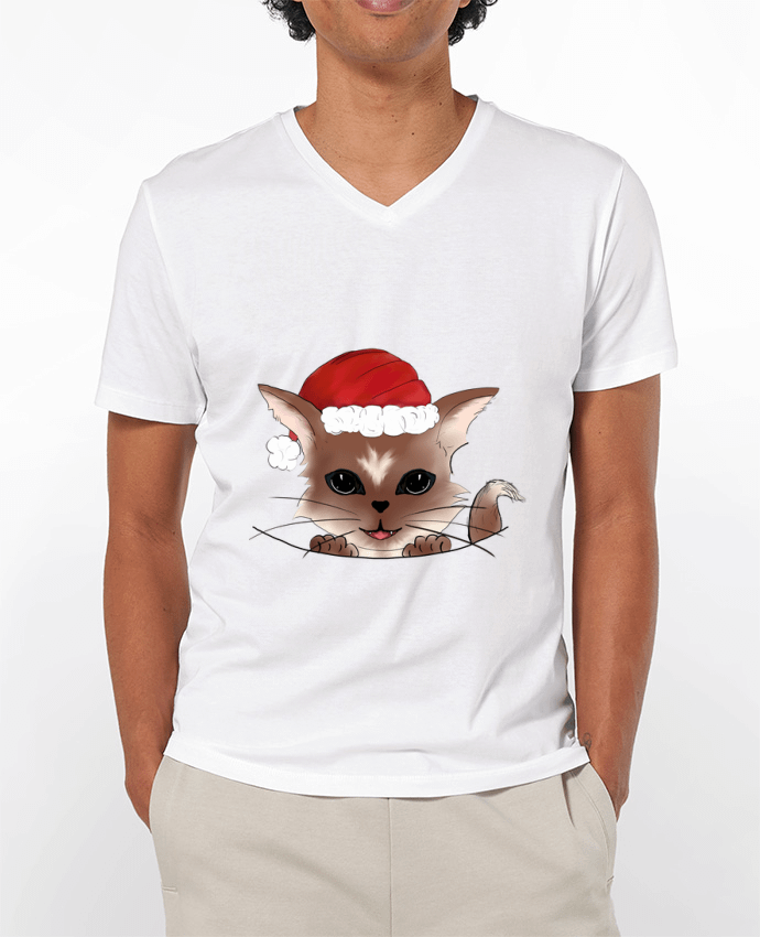 T-shirt homme Chat marron avec  bonnet par ZeroXIII