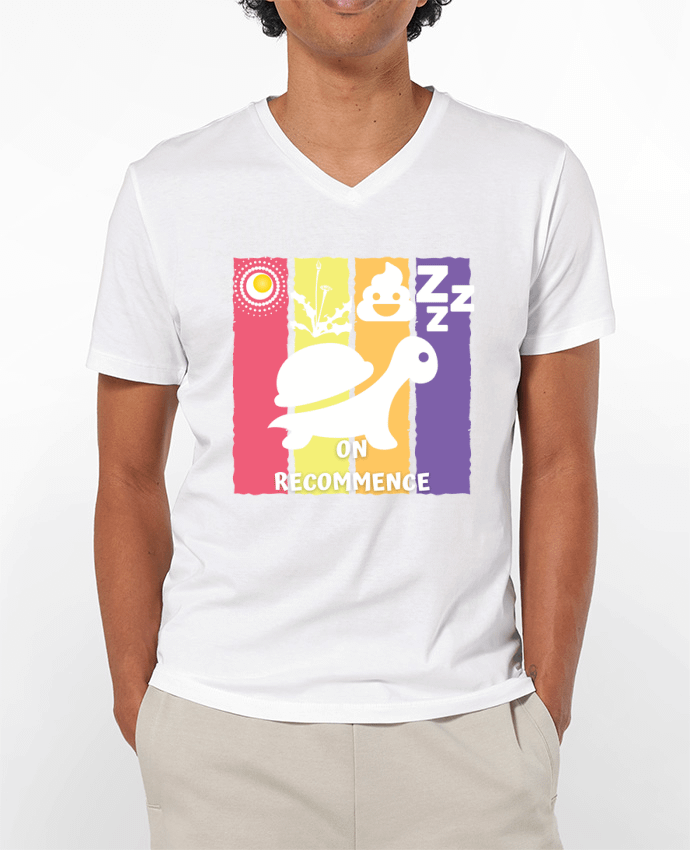 T-shirt homme Tortue On recommence par Cheerocki