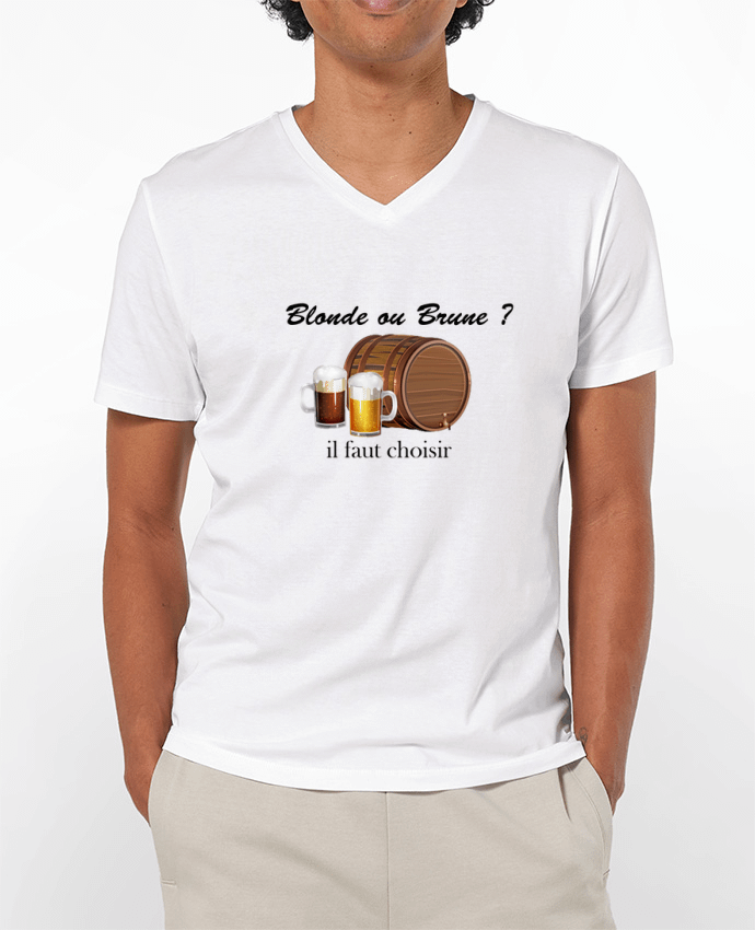 T-shirt homme Blonde ou Brune ? il faut choisir par Frenchydesign