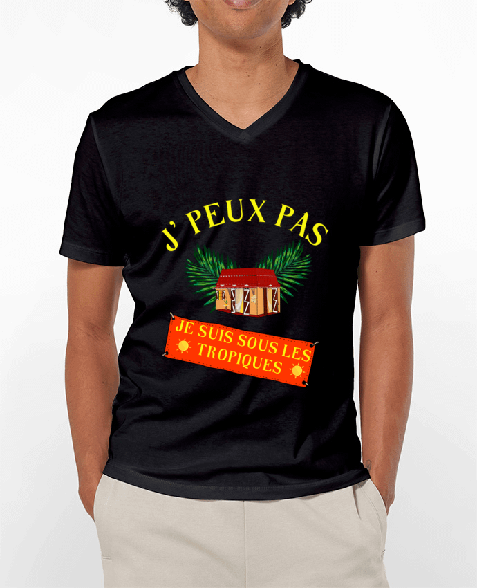 T-shirt homme je peux pas, je suis sous les tropiques par Fridaé