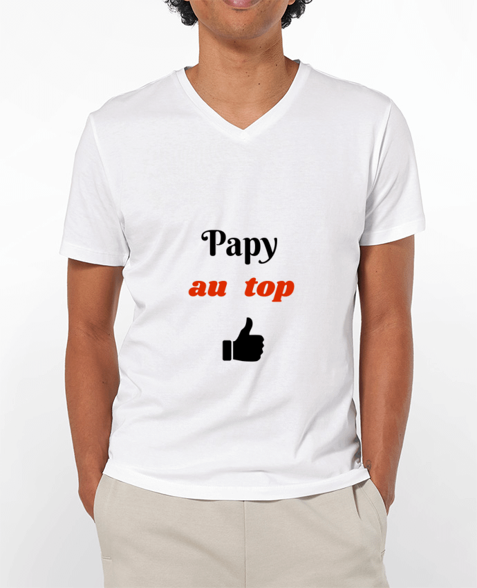 T-shirt homme Papy au top par Seb337413