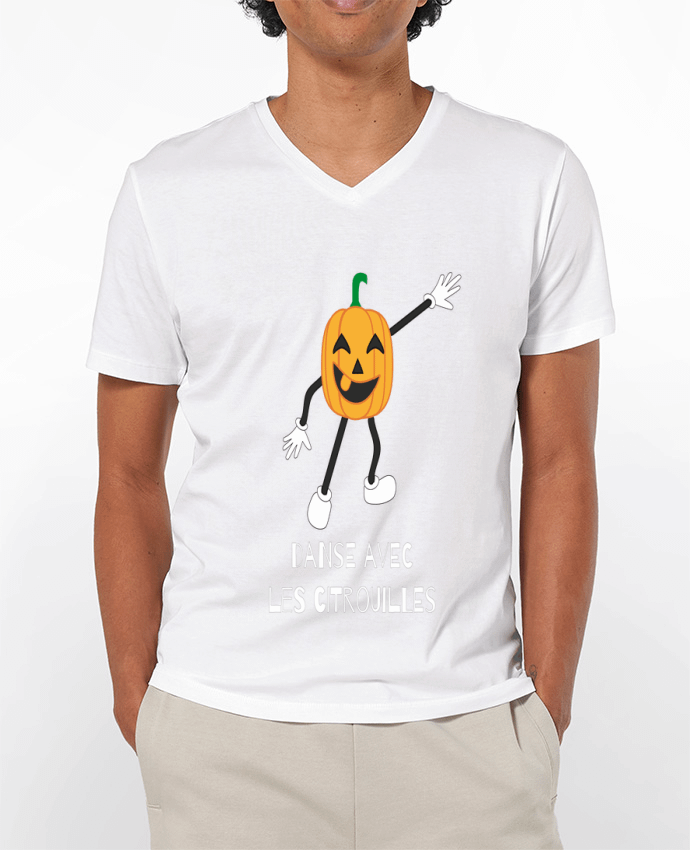 T-shirt homme CITROUILLE HALLOWEEN DANSE PUMPKIN HUMOUR DANCE par                               
