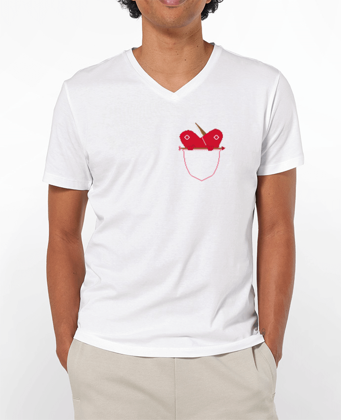T-shirt homme LOVE IN POCKET par Santiaguen