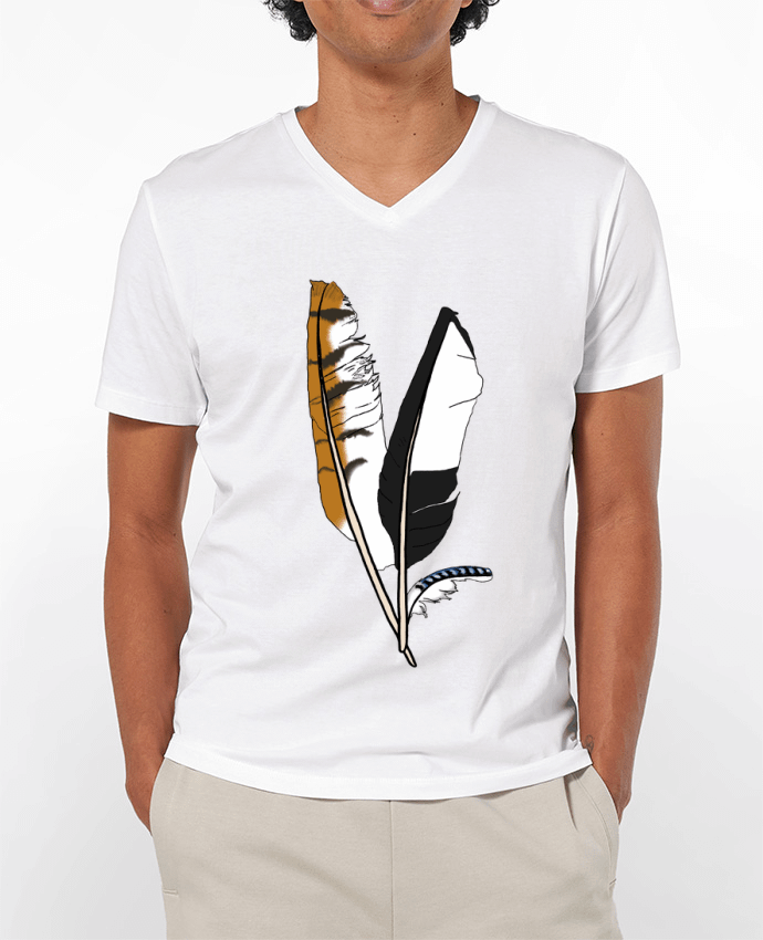 T-shirt homme Plumes par PlasmaPulsar