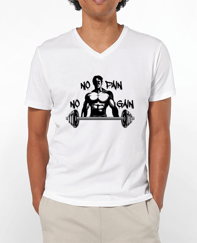 T-shirt homme GYM NO PAIN NO GAIN par Nankurunaisa